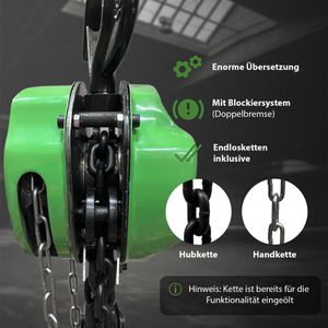 Produktbild für Kettenzug Trutzholm Profi, 41493, Triangel Flaschenzug