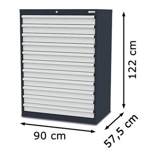 Produktbild für Schubladenschrank Simplaflex CL9H120110, Metall