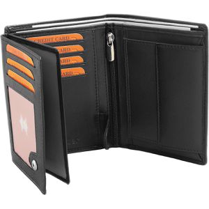 Produktbild für Portemonnaie FaVolmer Phoenix 3, schwarz, aus Echt Leder