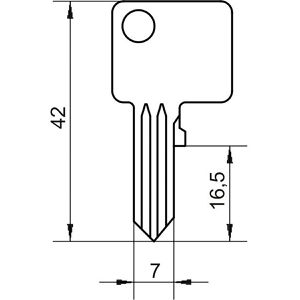 Produktbild für Vorhängeschloss Burg-Wächter Quadro 222, 30mm