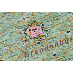 Produktbild für Deutschlandkarte GeoMetro XL, rahmenlos