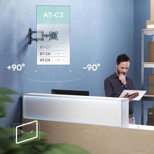 Produktbild für TV-Wandhalterung Onkron R4-B, bis 20 kg