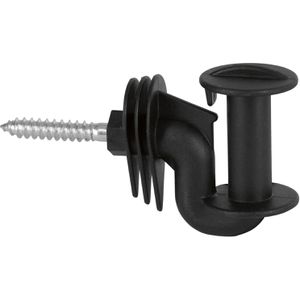 Produktbild für Isolatoren AKO Cavallo, mit Holzgewinde, Band-Eckisolator