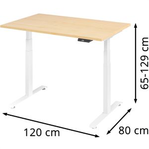 Produktbild für Schreibtisch Böttcher-AG Base Lite, ahorn / weiß
