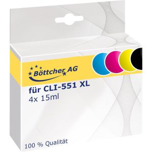 Produktbild für Tinte Böttcher-AG für Canon CLI-551 XL Multipack