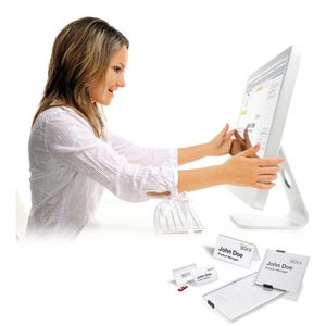 Produktbild für Einsteckschilder Durable 145702 BADGEMAKER