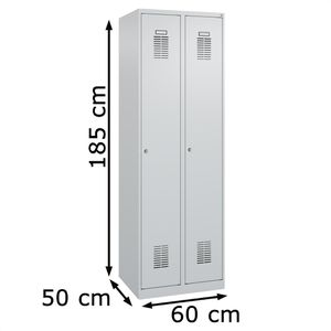 Produktbild für Spind CP-Möbel Basis PLUS, lichtgrau