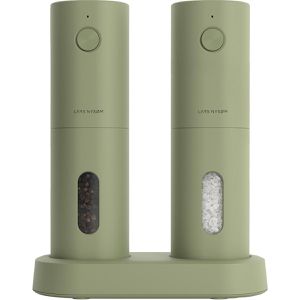 Gewürzmühle LARS-NYSØM Spaending Sage Green mit Licht, 19,1 cm