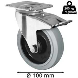 Produktbild für Schwerlastrolle CASCOO Serie R4E2, Lenkrolle