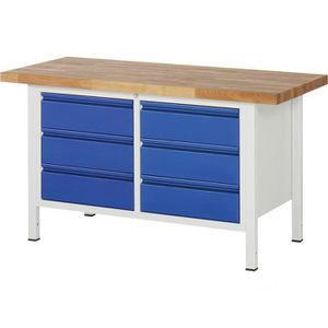 Produktbild für Werkbank Rau Basic 8473-2, blau