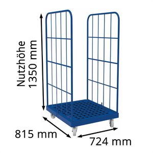 Produktbild für Rollbehälter HMH Nutzhöhe 1350mm