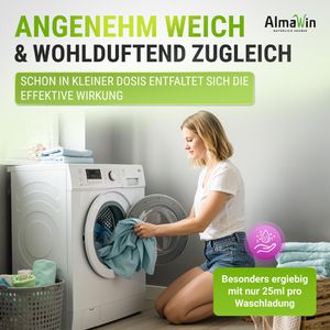 Produktbild für Weichspüler AlmaWin Lavendel, Konzentrat, Bio, vegan