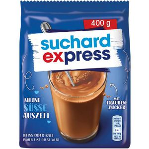 Kakao Suchard express mit Traubenzucker, Pulver