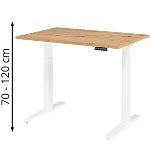 Produktbild für Schreibtisch Hammerbacher XMKA 12, asteiche / weiß