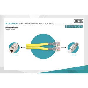 Produktbild für Netzwerkkabel Digitus DK-1743-A-VH-D-1, gelb