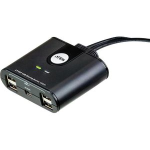 Produktbild für USB-Switch Aten US224, mit Fernbedienung, USB 2.0, für 2 PC