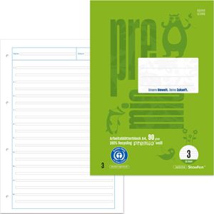 Arbeitsblock Staufen Premio, 040746003, A4, liniert