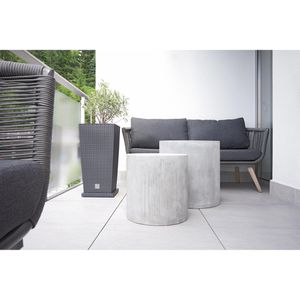 Produktbild für Übertopf Prosperplast Rato Square, dunkelbraun, 27 x 50 x 27cm