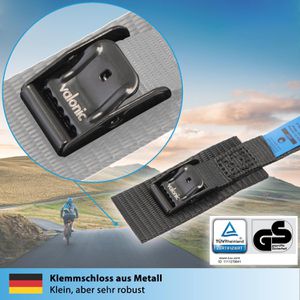 Produktbild für Spanngurt valonic SG-100-4075-01, schwarz, mit Klemmschloss