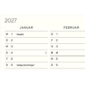Produktbild für Buchkalender Leuchtturm1917 Wochenplaner, Jahr 2026 / 2027