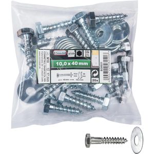 Produktbild für Holzschrauben Connex B30021, verzinkt, Set