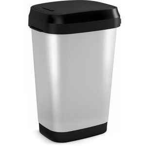 Mülleimer Curver KIS Dual Swing Style, silber