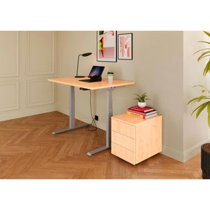 Produktbild für Schreibtisch Böttcher-AG Base Lite, buche / silber
