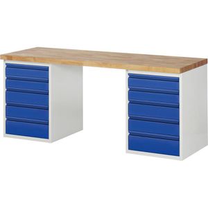 Produktbild für Werkbank Rau Basic 7513-3, blau