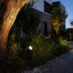 Produktbild für Gartenstrahler SLV Spike, schwarz, mit 6W LED