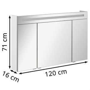 Produktbild für Spiegelschrank Fackelmann B.clever 82983, weiß