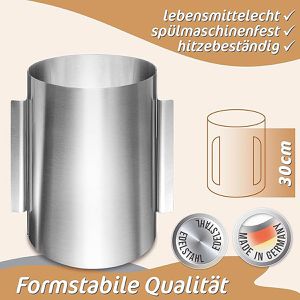 Produktbild für Tortenring 4smile Premium, backofenfest, aus Edelstahl
