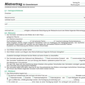Produktbild für Mietvertrag RNK 598/10, DIN A4