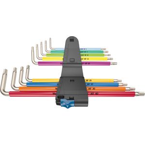 Produktbild für TX-Winkelschlüssel Wera 3967/9TX SXL Multicolour HF1 Stainless