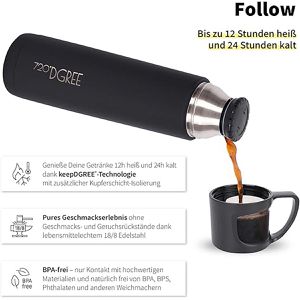 Produktbild für Thermosflasche 720DGREE Follow, Edelstahl
