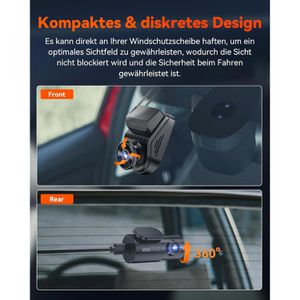 Produktbild für Dashcam Vantrue Sonnet 1 Pro, Auto