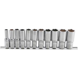 Steckschlüssel BGS-technic 2222 tief, Pro Torque, 11-teilig