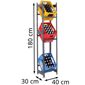 Produktbild für Getränkekistenregal PROREGAL Big Camel, für 3 Kisten