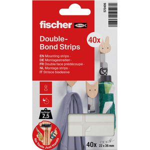 Montageband Fischer 570406, 40 Streifen je 36x22mm