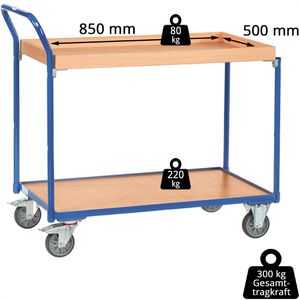Produktbild für Tischwagen Fetra 3740, aus Metall &amp; Holz