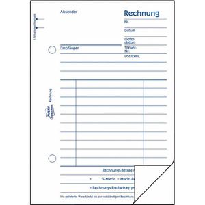 Produktbild für Rechnungsbuch Zweckform 706, A6