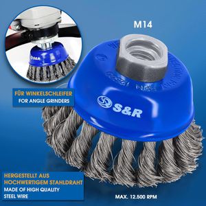 Produktbild für Drahtbürste S&amp;R 135.003.003, Hand-, Topf- &amp; Rundbürste