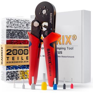 Crimpzange BAURIX Theseus, mit Aderendhülsen