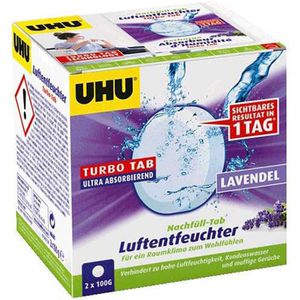 Produktbild für Luftentfeuchter UHU 50765 Turbo Tabs, Lavendel, Granulat