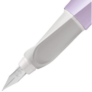 Pelikan Füller Twist Kunststoff, AG mattlila & Lavender, Rechtshänder, Feder Böttcher P457, M, Links- eco aus –