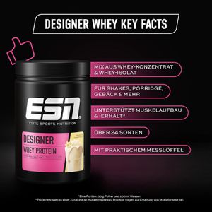 Produktbild für Proteinpulver ESN Designer Whey Protein, 908g