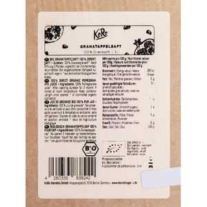 Produktbild für Saft KoRo Granatapfelsaft, Direktsaft ohne Zuckerzusatz, BIO