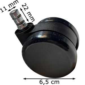 Produktbild für Stuhlrollen interstuhl 4002, 5 Stück