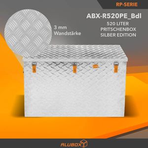 Produktbild für Fahrzeugbox ALUBOX-Alukiste ABX-R520PE, Aluminium Riffelblech