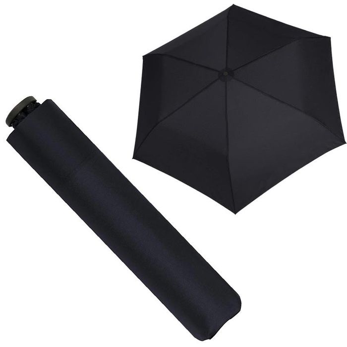 black, manuell, 21cm Doppler AG – Länge simply Taschenschirm, Zero,99, geschlossen Böttcher Regenschirm