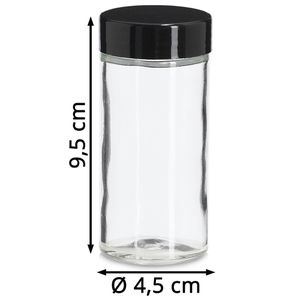 Produktbild für Gewürzgläser Zeller 19063, aus Glas, mit Kunststoffdeckel